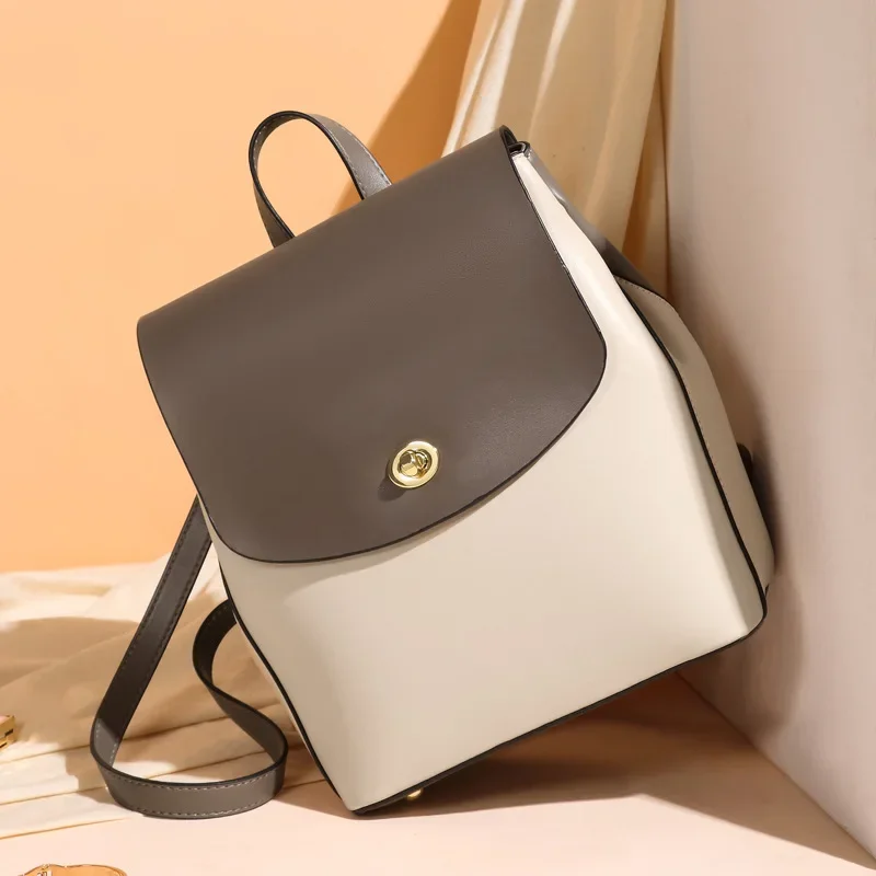 Leather Backpack Vintage - Women's Bags Large Capacity Leather Women's