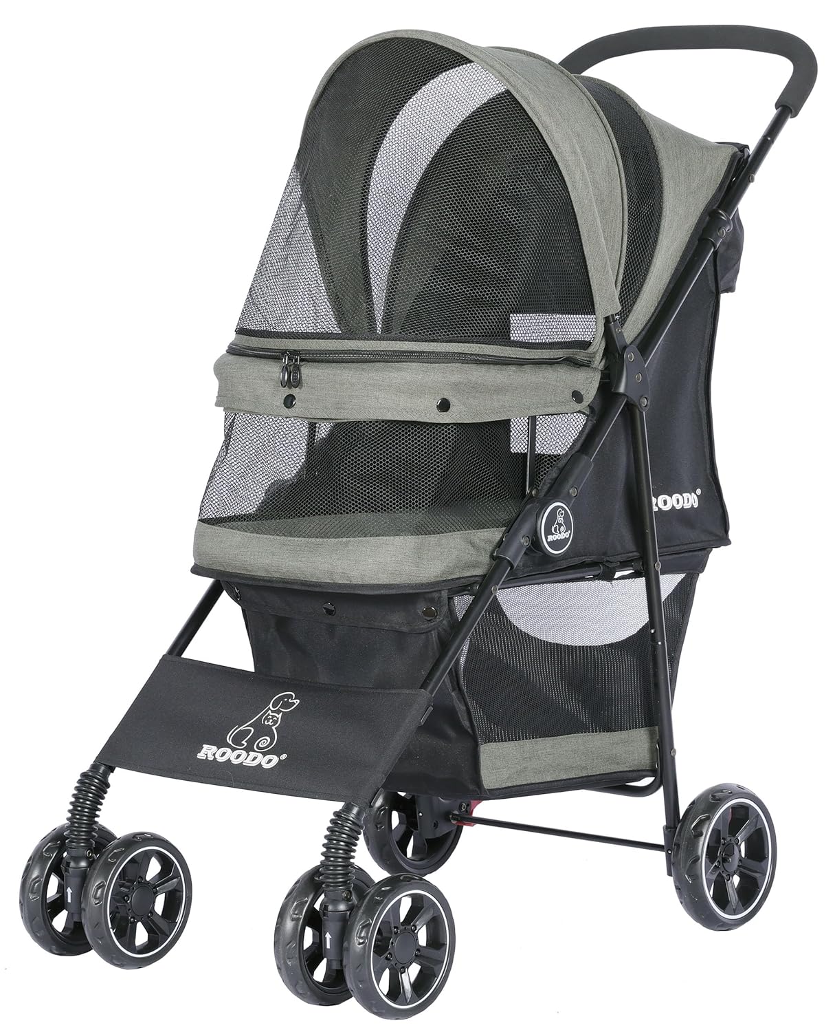 Foldable Backpack Small - 4 Wheel Dog Cat Pet Stroller,