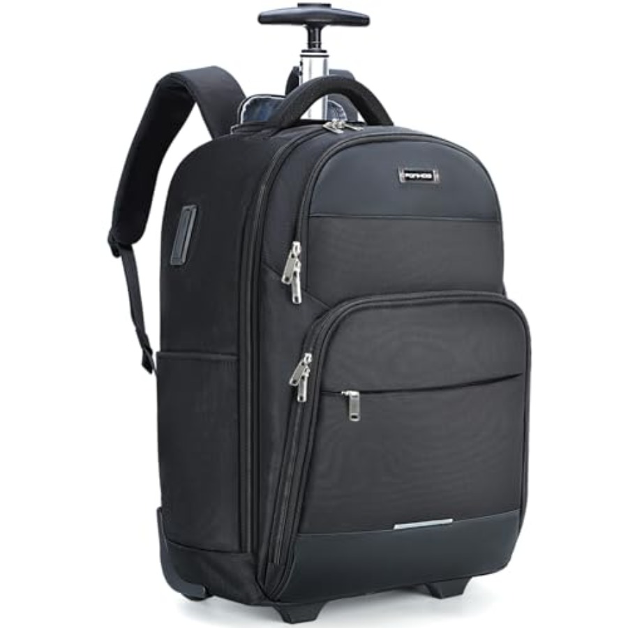 Laptop Backpack 15.6 - Rolling Backpack 30L Travel Laptop Backpack