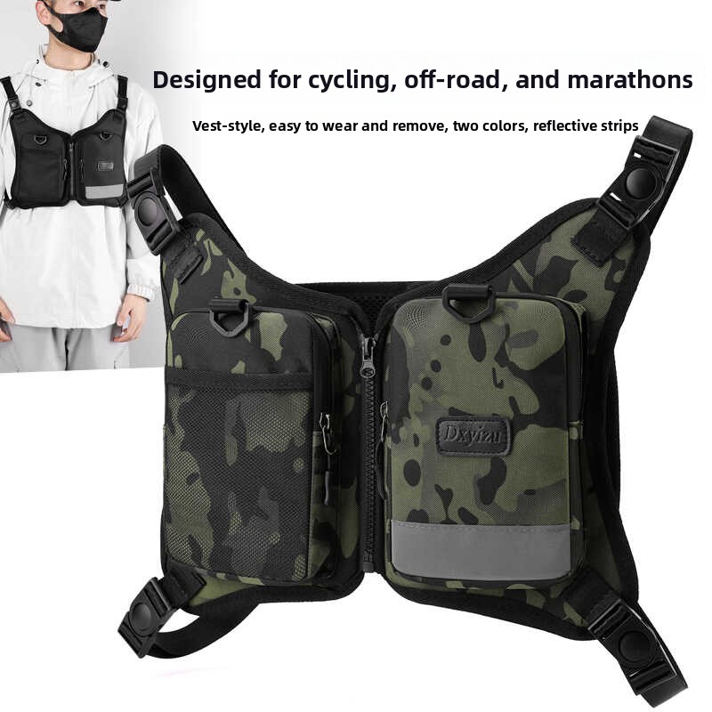 Canvas Backpack Casual - Tactical Camouflage Backpack Men's Personality Vest