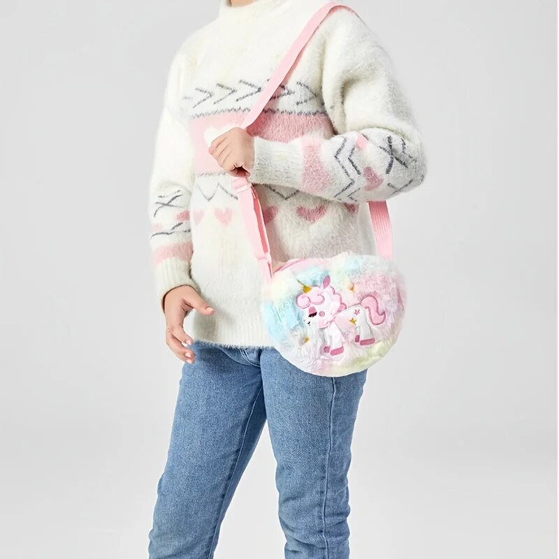 Cute Unicorn For Girls Plush H - Mini Backpack Purse 评论和价格