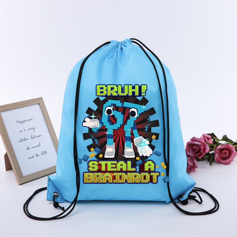 Steal A Brainrot 67 Six Seven  - Drawstring Gym Bag 评论和价格