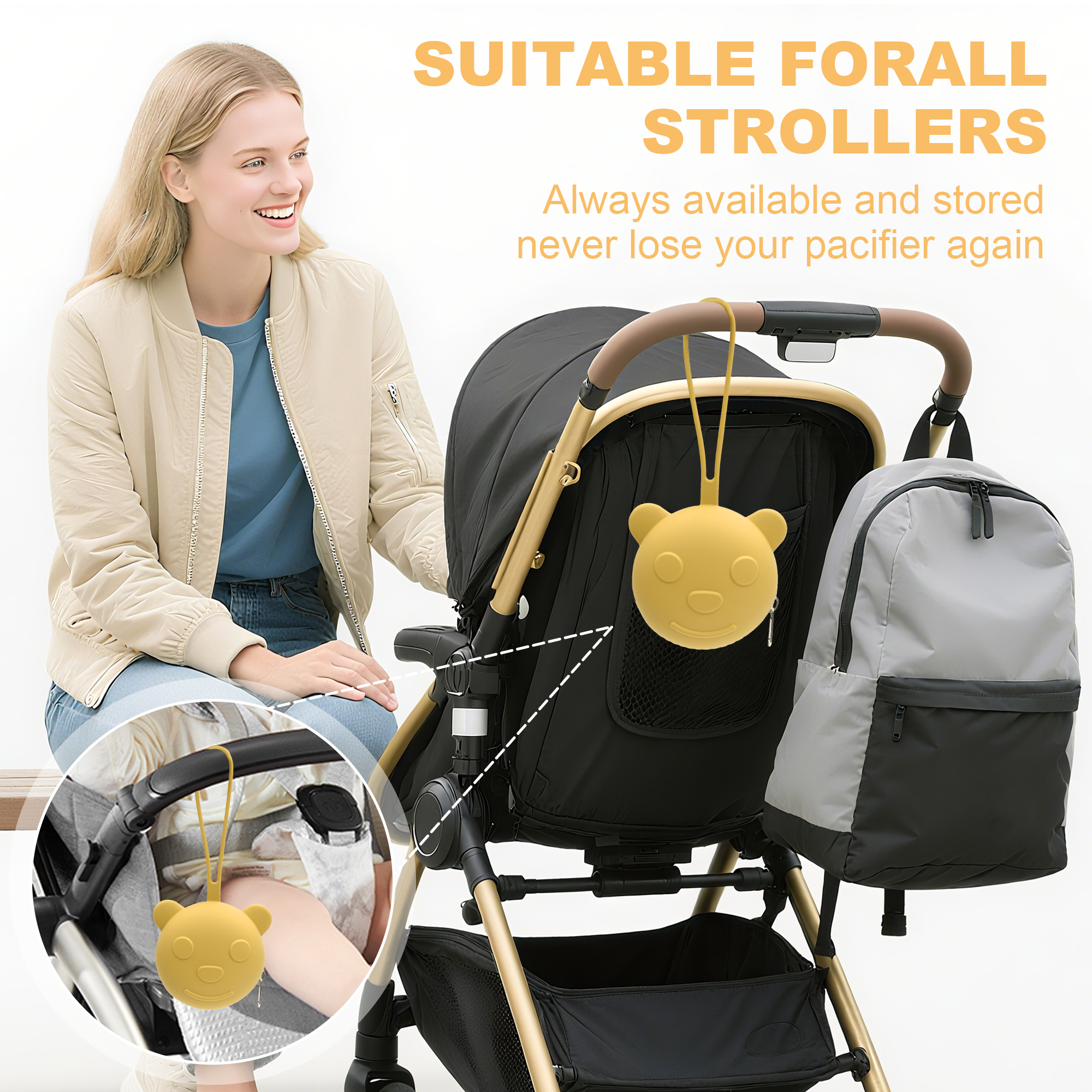 Portable silicone pacifier bag - Backpack Diaper Bag 评论和价格