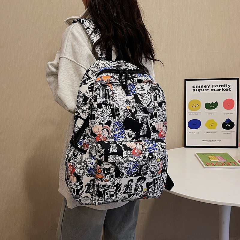 Trendy One Piece Luffy Anime B - School Backpack Teen 评论和价格