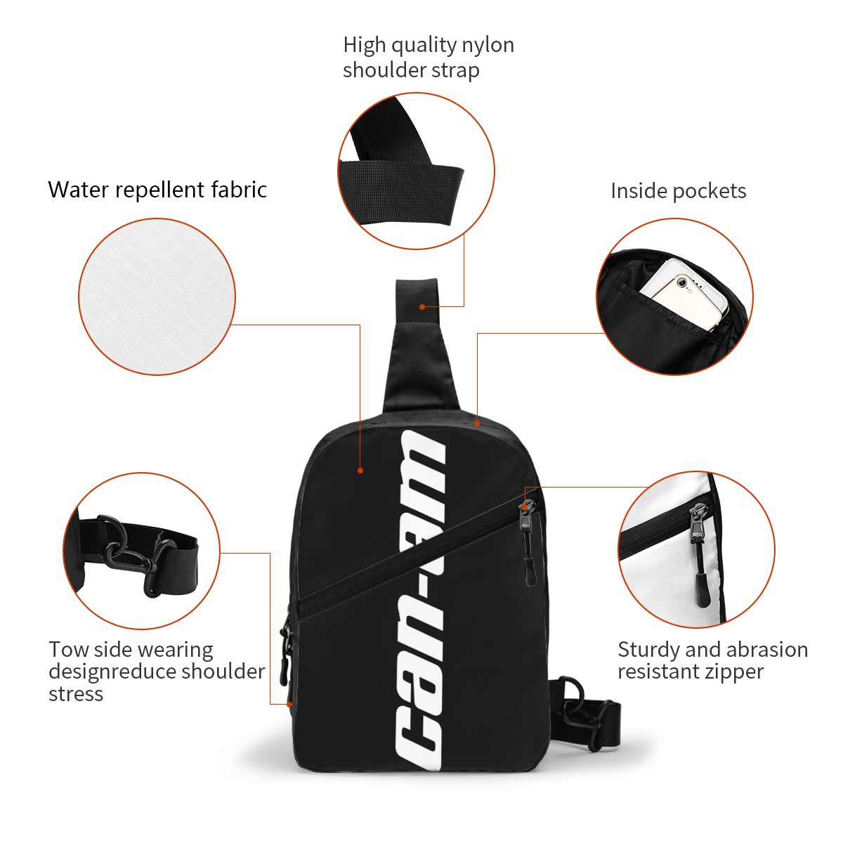 custom Motorcycle BRP Can-Am P - Sling Backpack Shoulder 评论和价格