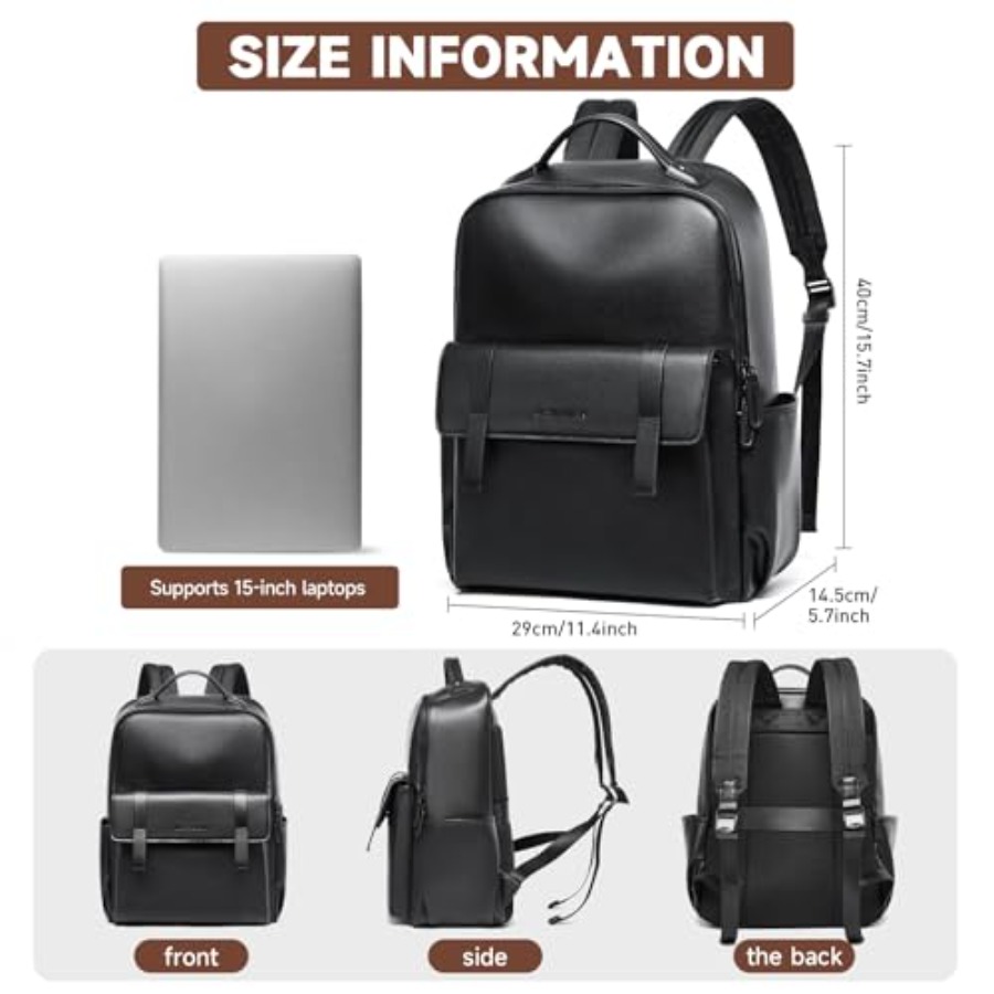 Leather Backpack For Men Fit 1 - Leather Backpack Vintage 评论和价格