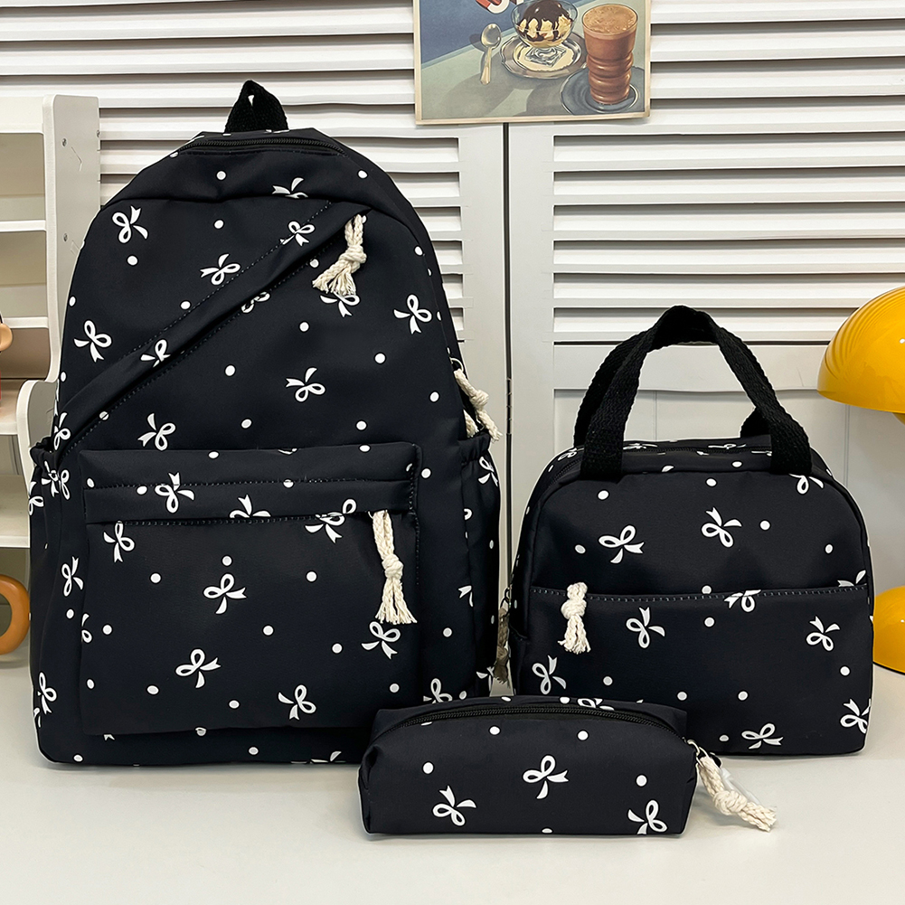 3pcs Bow Tie College School Ba - School Backpack Teen 评论和价格