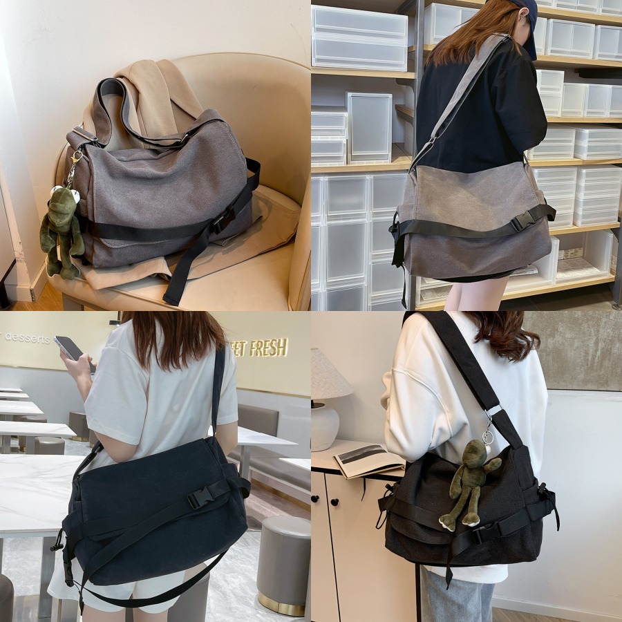 【New Arrival】Black Canvas Cros - Canvas Backpack Casual 评论和价格
