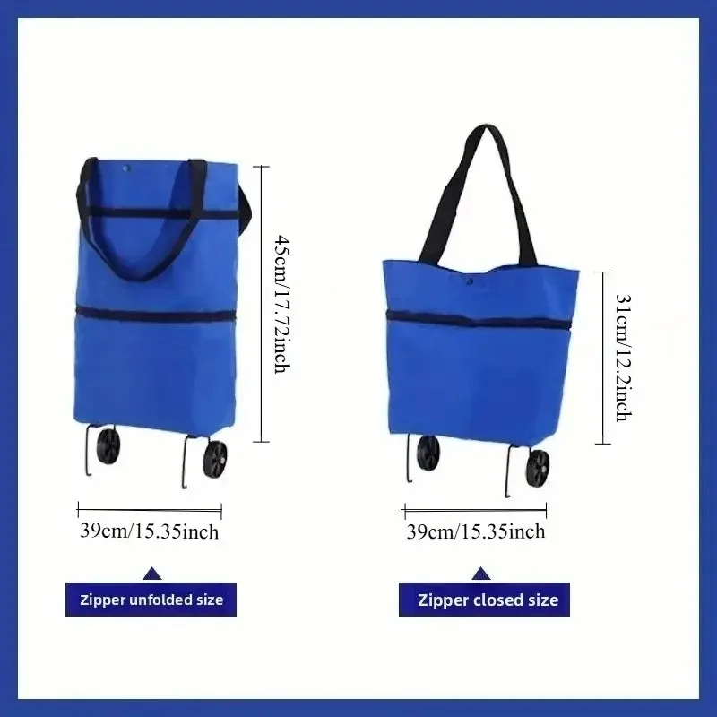 1pc Portable Shopping Cart wit - Foldable Backpack Small 评论和价格