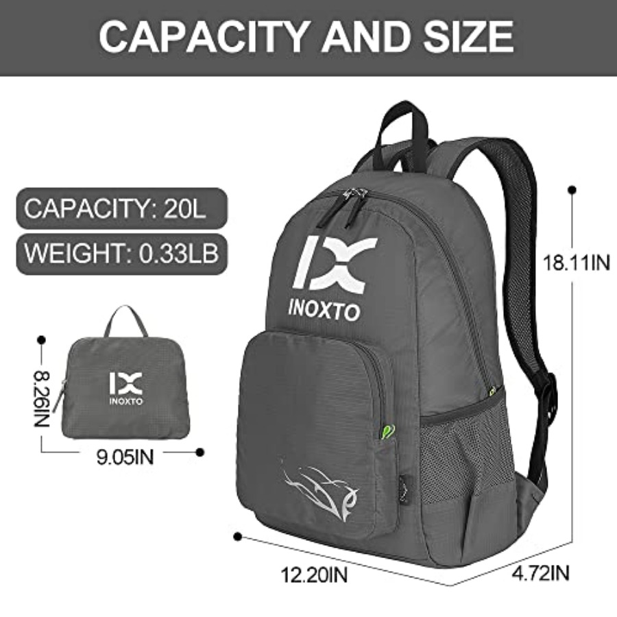 INOXTO 20L Lightweight Hiking  - Foldable Backpack Small 评论和价格