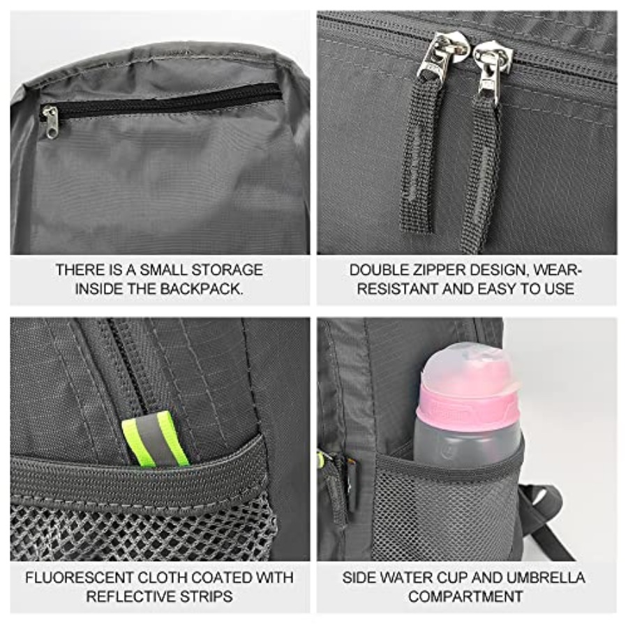 INOXTO 20L Lightweight Hiking  - Foldable Backpack Small 评论和价格