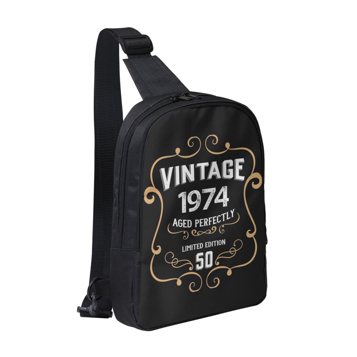 50th Birthday Vintage 1974 Age - Sling Backpack Shoulder 评论和价格