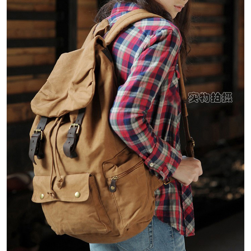 Fashion New Military Canvas Ba - Rucksack Military Style 评论和价格