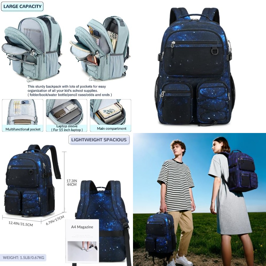 Multi-Pocket Backpack for Trav - Laptop Backpack 15.6 评论和价格