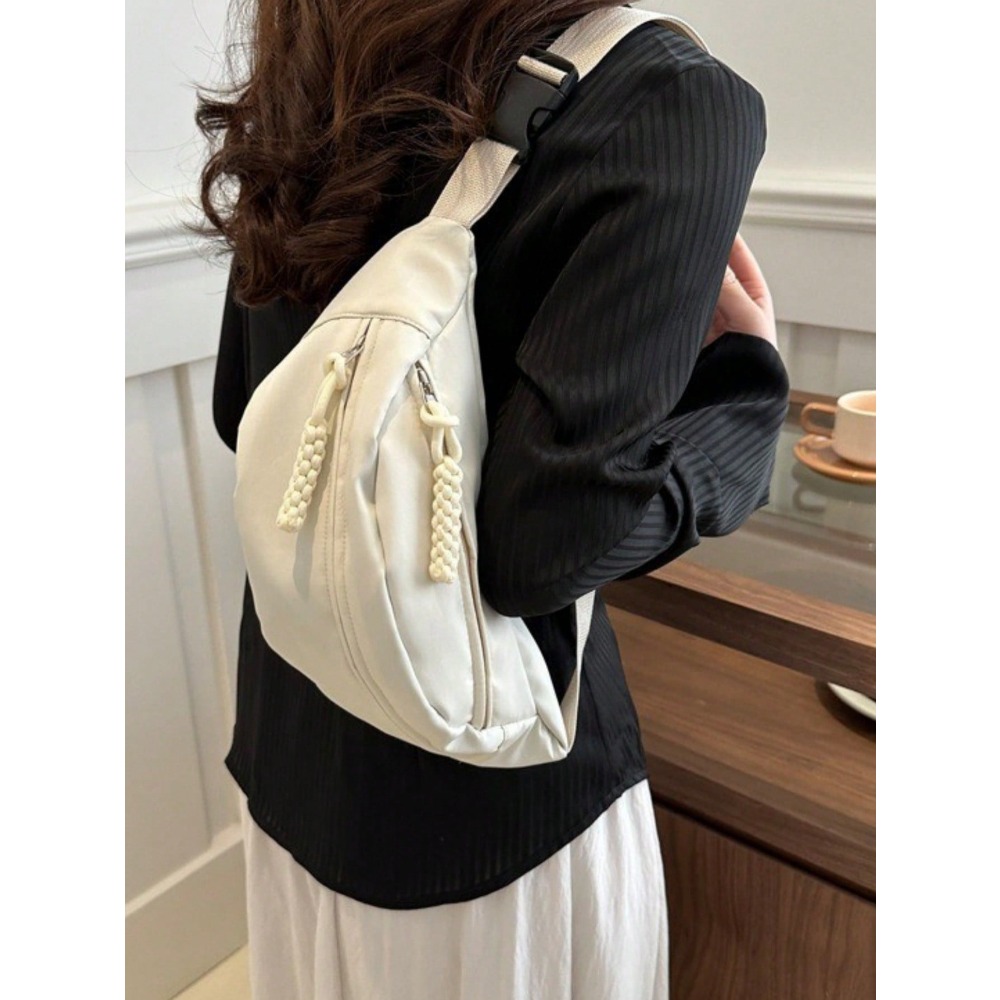 Large Capacity Nylon Chest Bag - Sling Backpack Shoulder 评论和价格