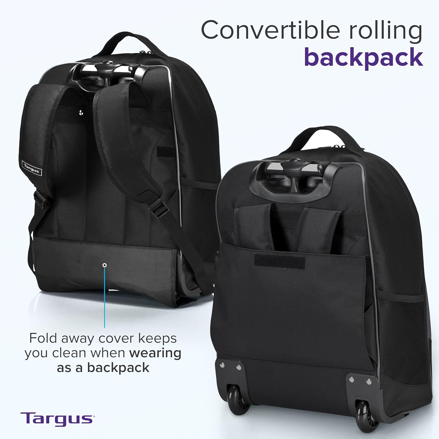 16 Inch Rolling Backpack with  - Laptop Sleeve Removable 评论和价格