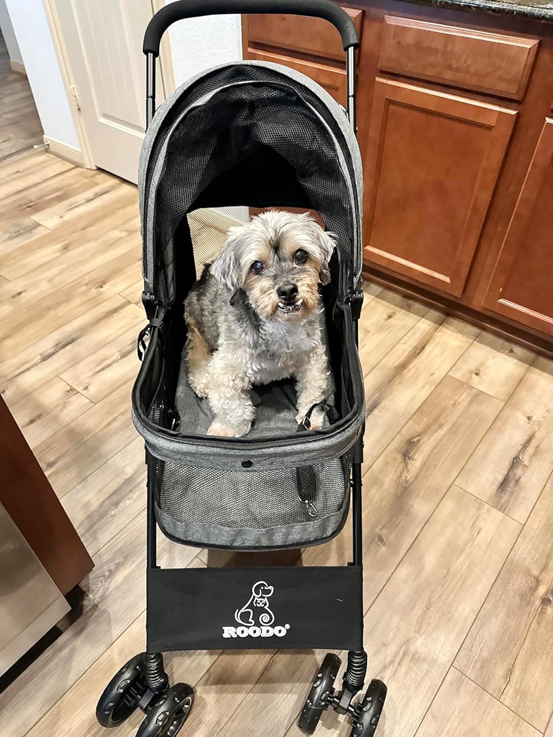 4 Wheel Dog Cat Pet Stroller,  - Foldable Backpack Small 评论和价格