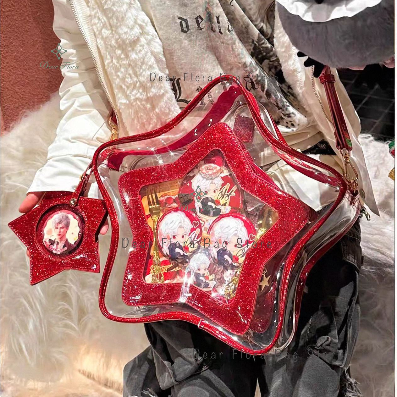 Y2K Cute Bling Star Ita Crossb - Mini Backpack Purse 评论和价格
