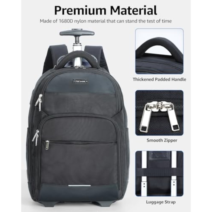 Rolling Backpack 30L Travel La - Laptop Backpack 15.6 评论和价格