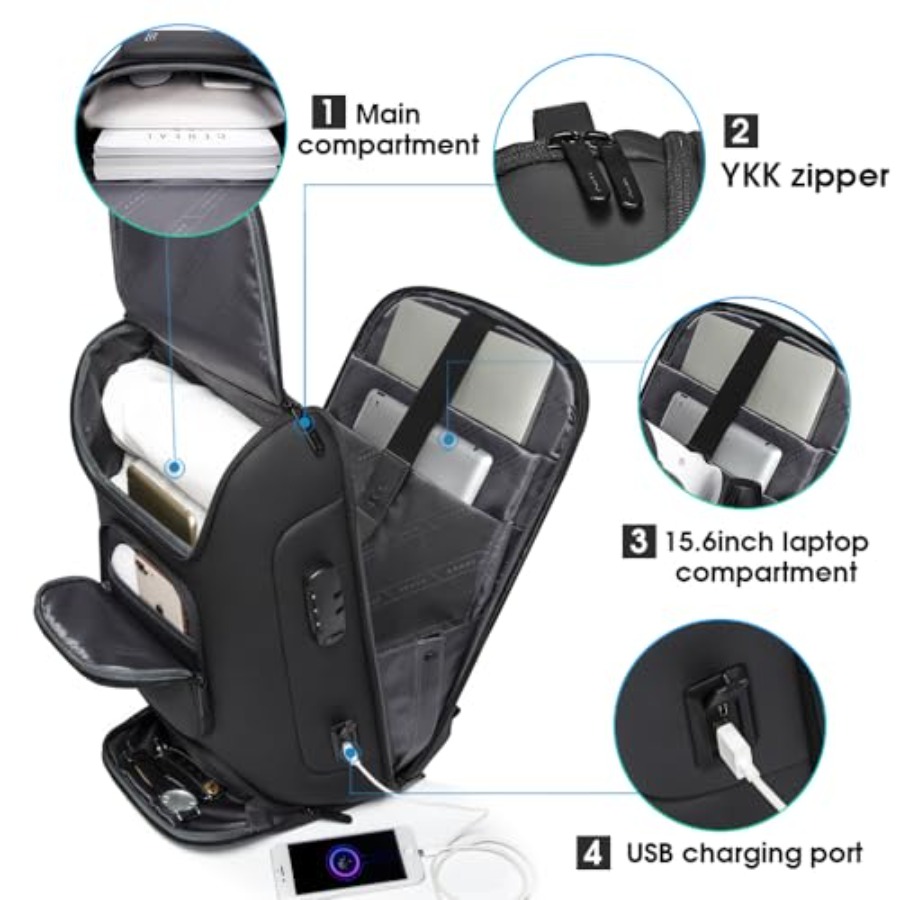 Business Backpack, Laptop Back - Laptop Backpack 15.6 评论和价格