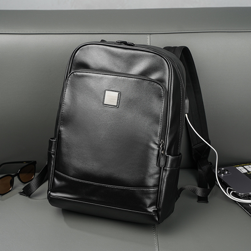 Man's PU Leather Backpack Exec - Leather Backpack Vintage 评论和价格