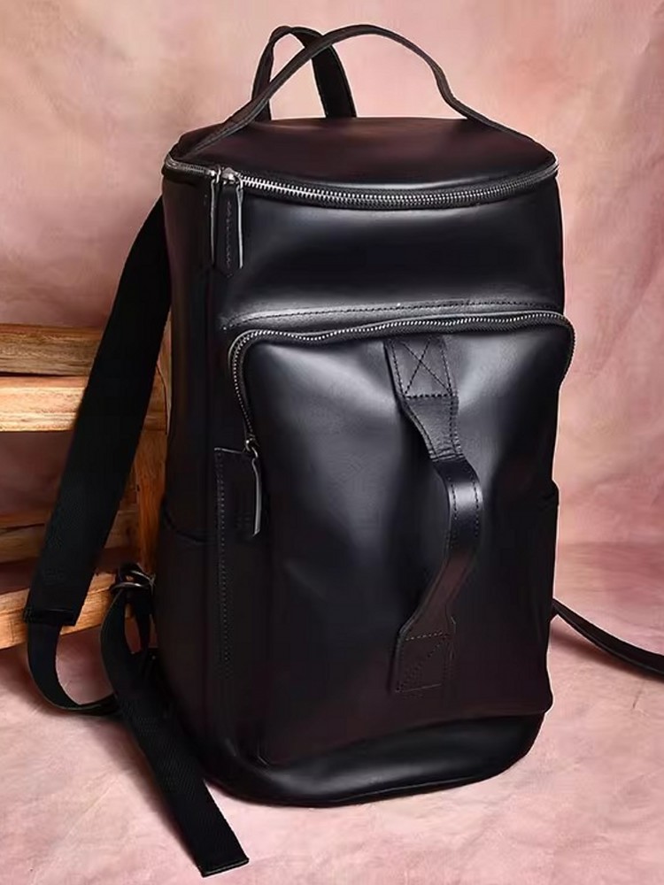 Handmade Mens Large Capacity T - Leather Backpack Vintage 评论和价格