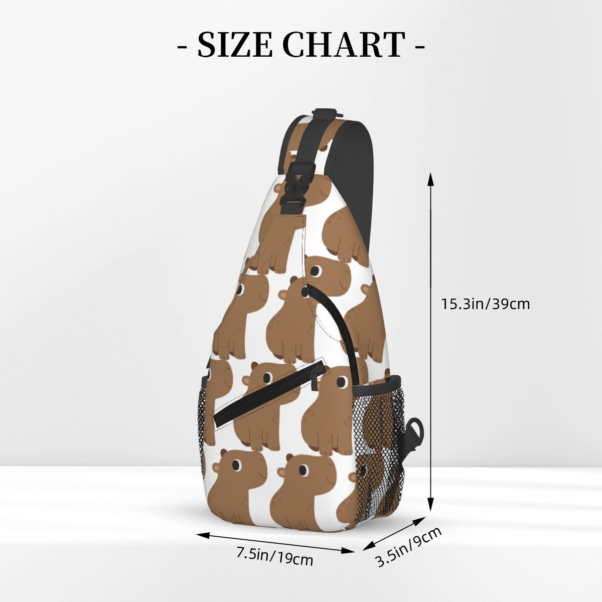 Cute Capybara Chest Bag Men Sl - Sling Backpack Shoulder 评论和价格