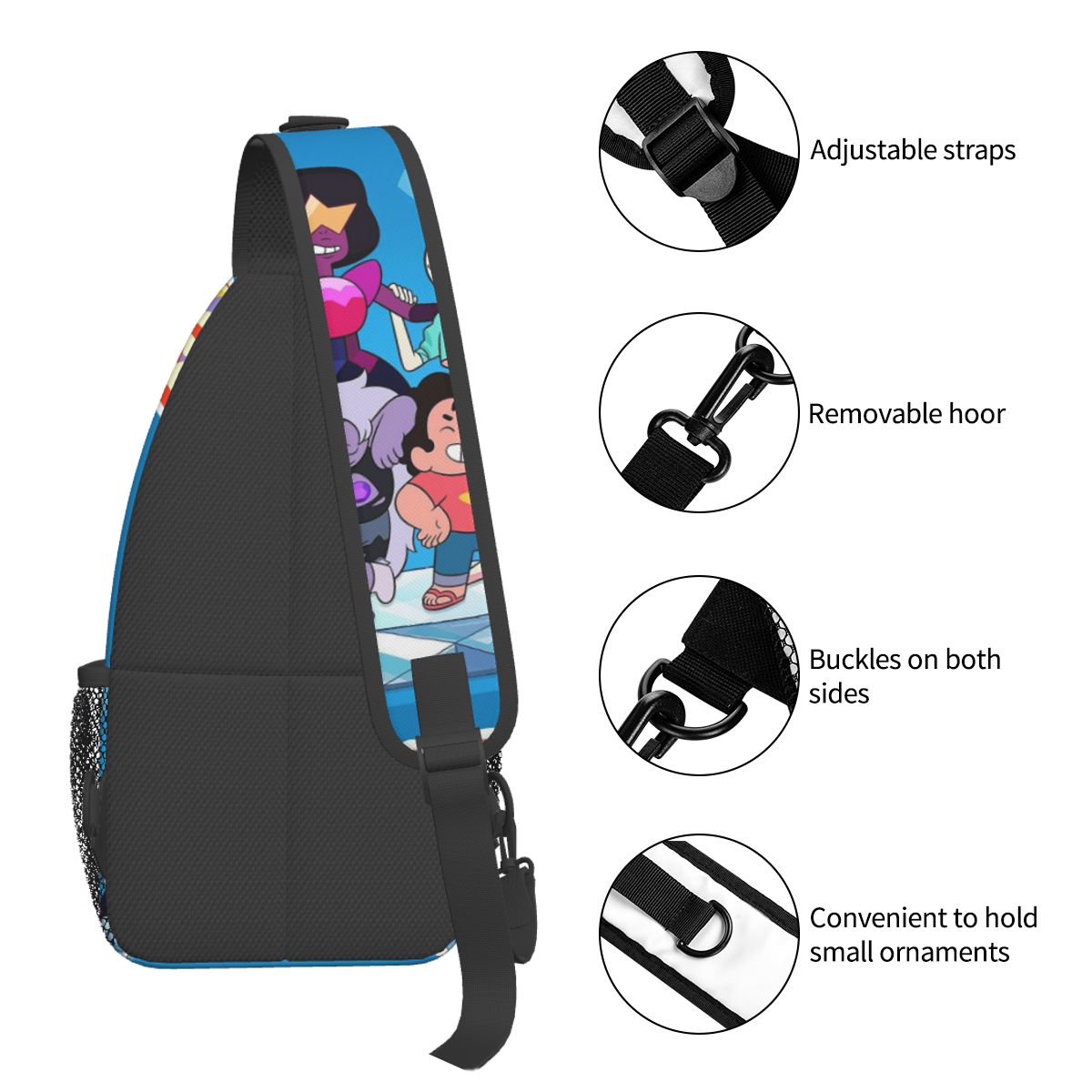 Steven Universe Cute Cartoon C - Sling Backpack Shoulder 评论和价格