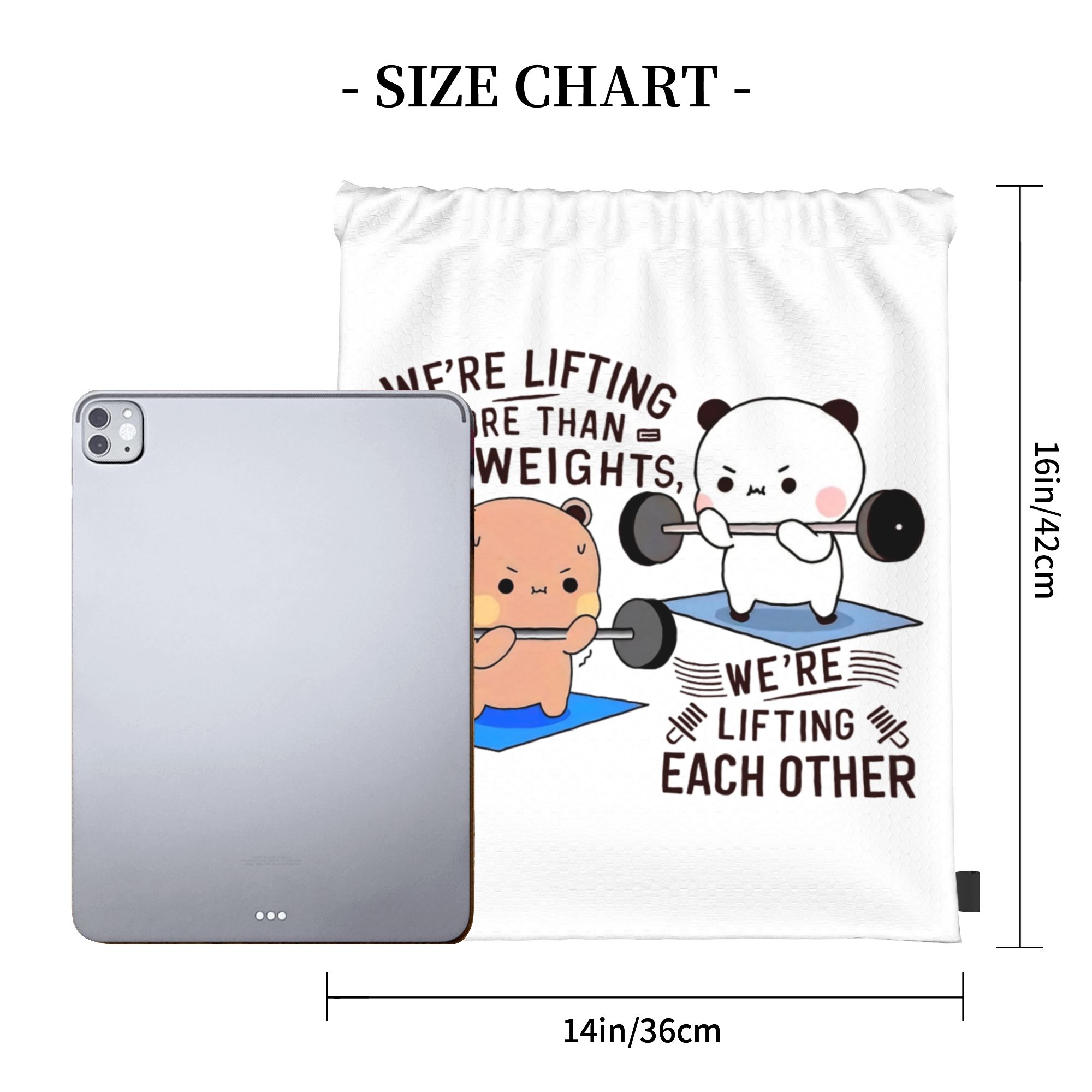 Bubu Dudu Lifting Each Other I - Drawstring Gym Bag 评论和价格