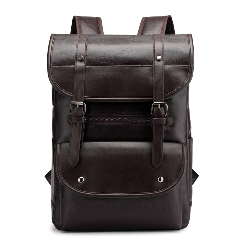 Vintage Leather Laptop Backpac - Business Backpack Brief 评论和价格