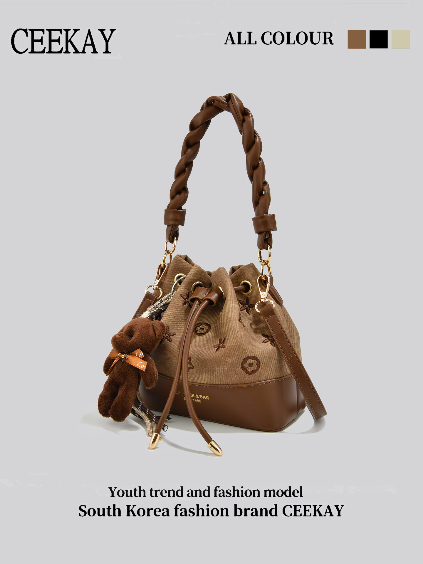 CEEKAY Vintage Drawstring Buck - Leather Backpack Vintage 评论和价格