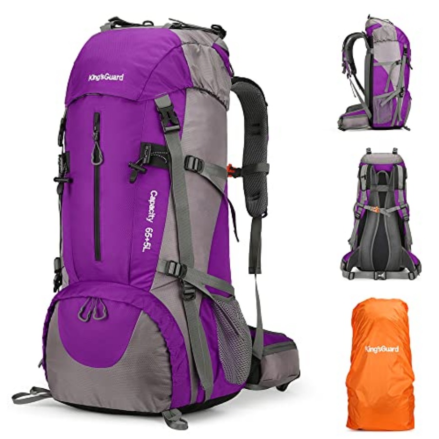 70L Hiking Backpack with Rain  - Rain Cover Backpack 评论和价格