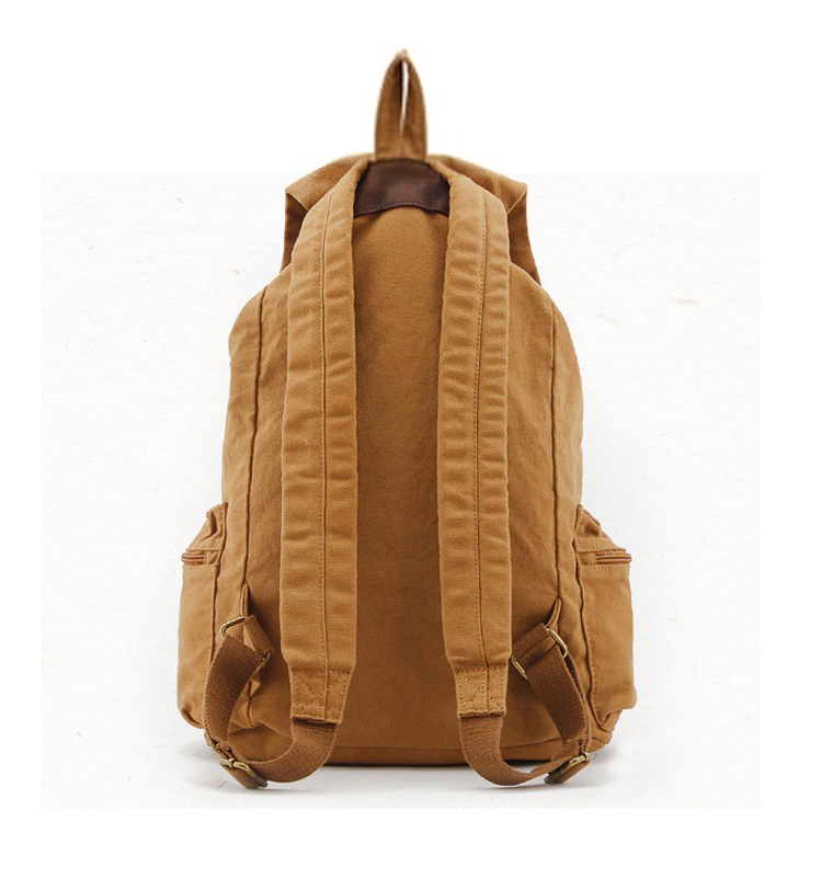 Fashion Vintage Leather milita - Rucksack Military Style 评论和价格