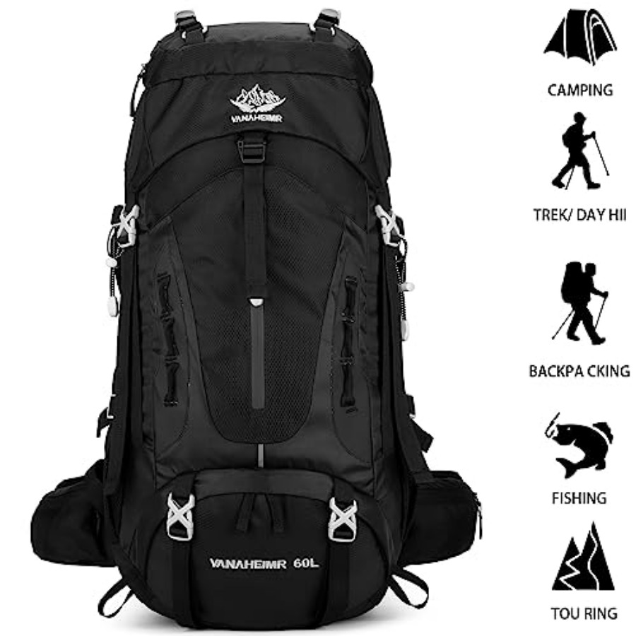 50L Hiking Backpack Men Campin - Rain Cover Backpack 评论和价格