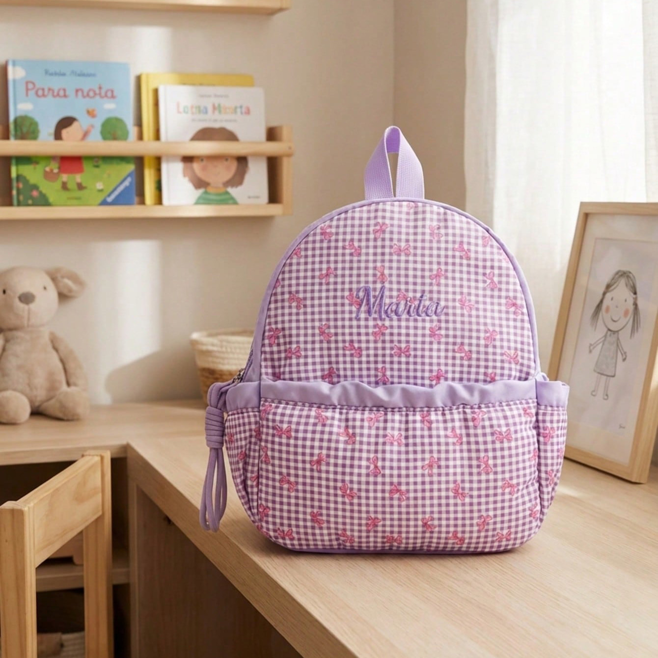 Custom Name-Letter Embroidered - School Backpack Teen 评论和价格