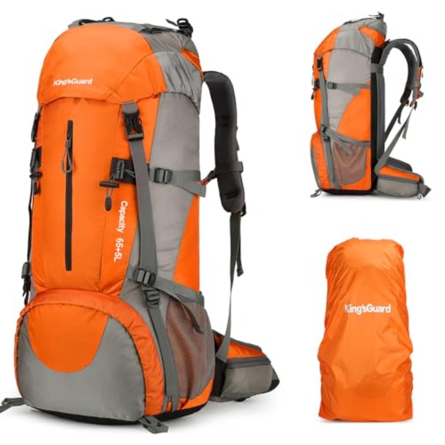 70L Hiking Backpack with Rain  - Rain Cover Backpack 评论和价格