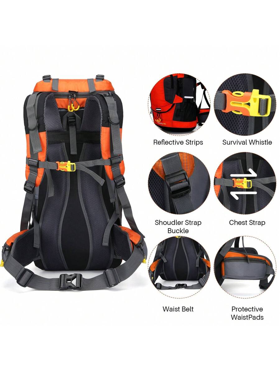 60L Waterproof Oxford Backpack - Hiking Backpack Waterproof 评论和价格
