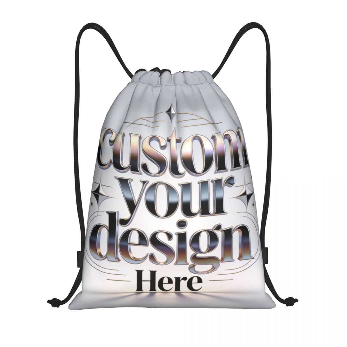 Custom Your Photo Logo Text Dr - Drawstring Gym Bag 评论和价格