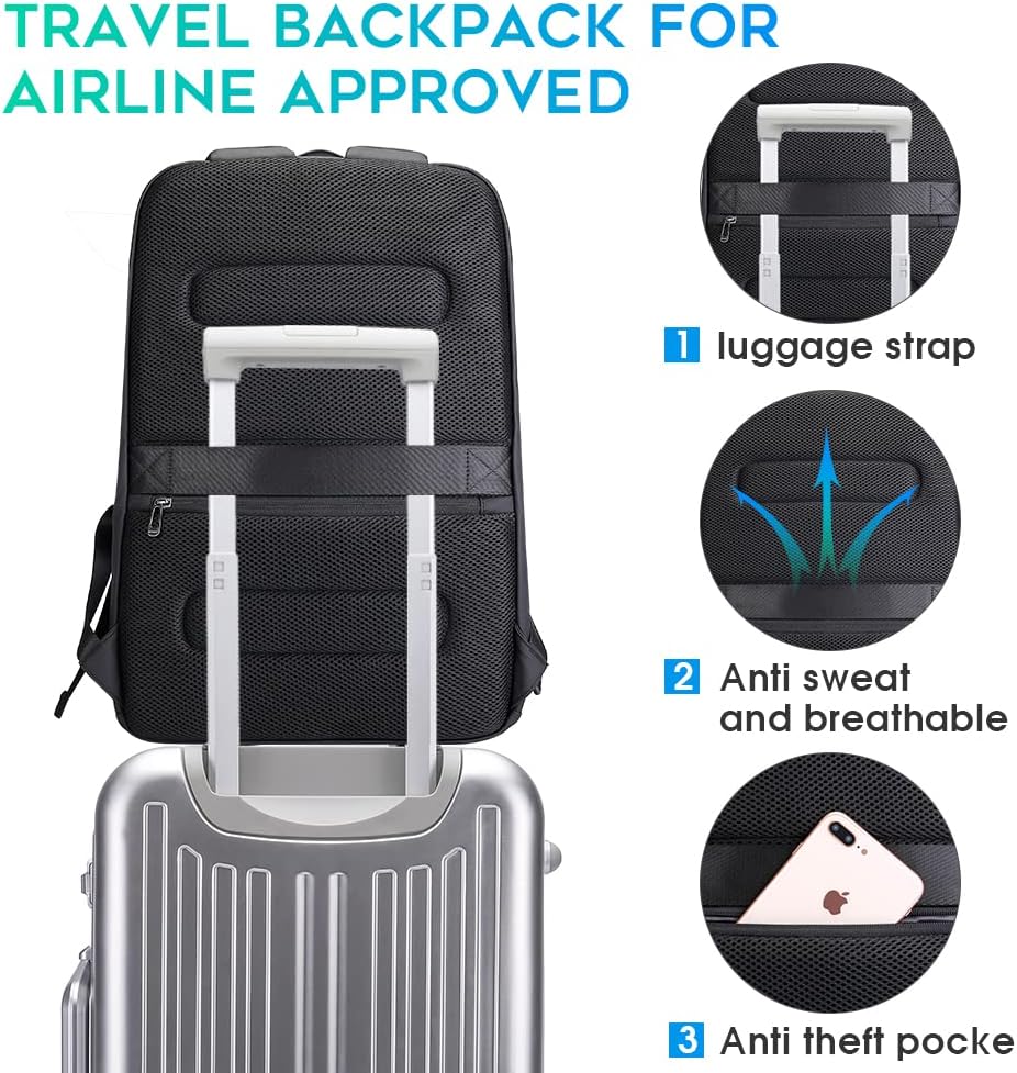Waterproof Business Backpack w - Laptop Backpack 15.6 评论和价格