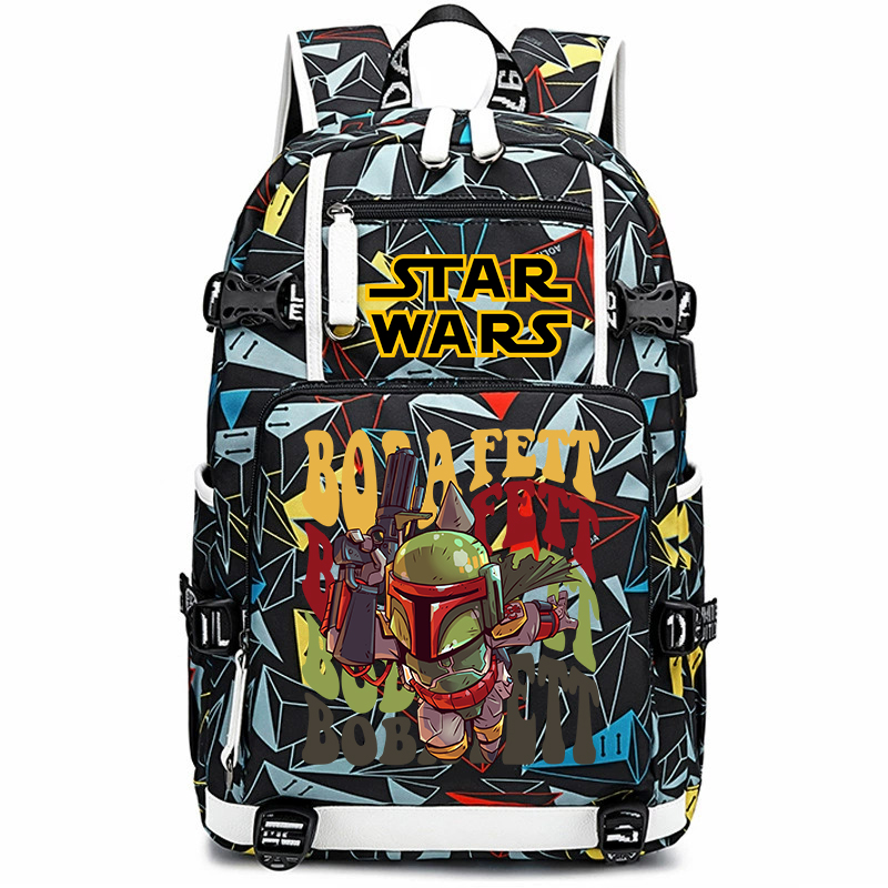 Star Wars Boba Fett Print Stud - School Backpack Teen 评论和价格