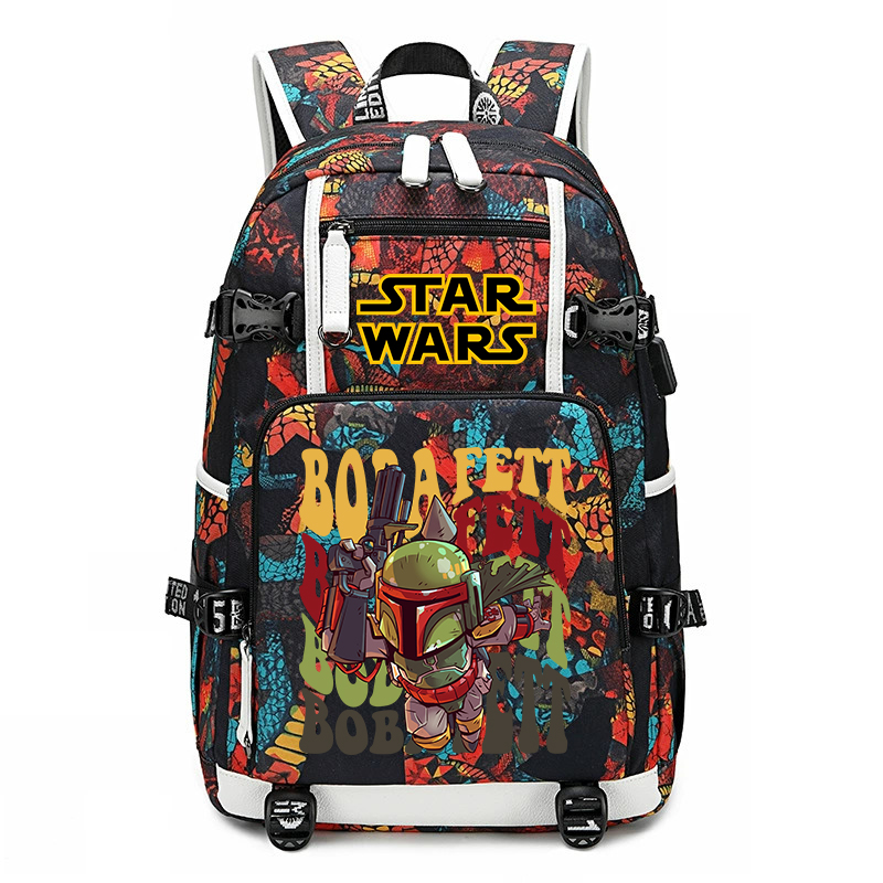 Star Wars Boba Fett Print Stud - School Backpack Teen 评论和价格