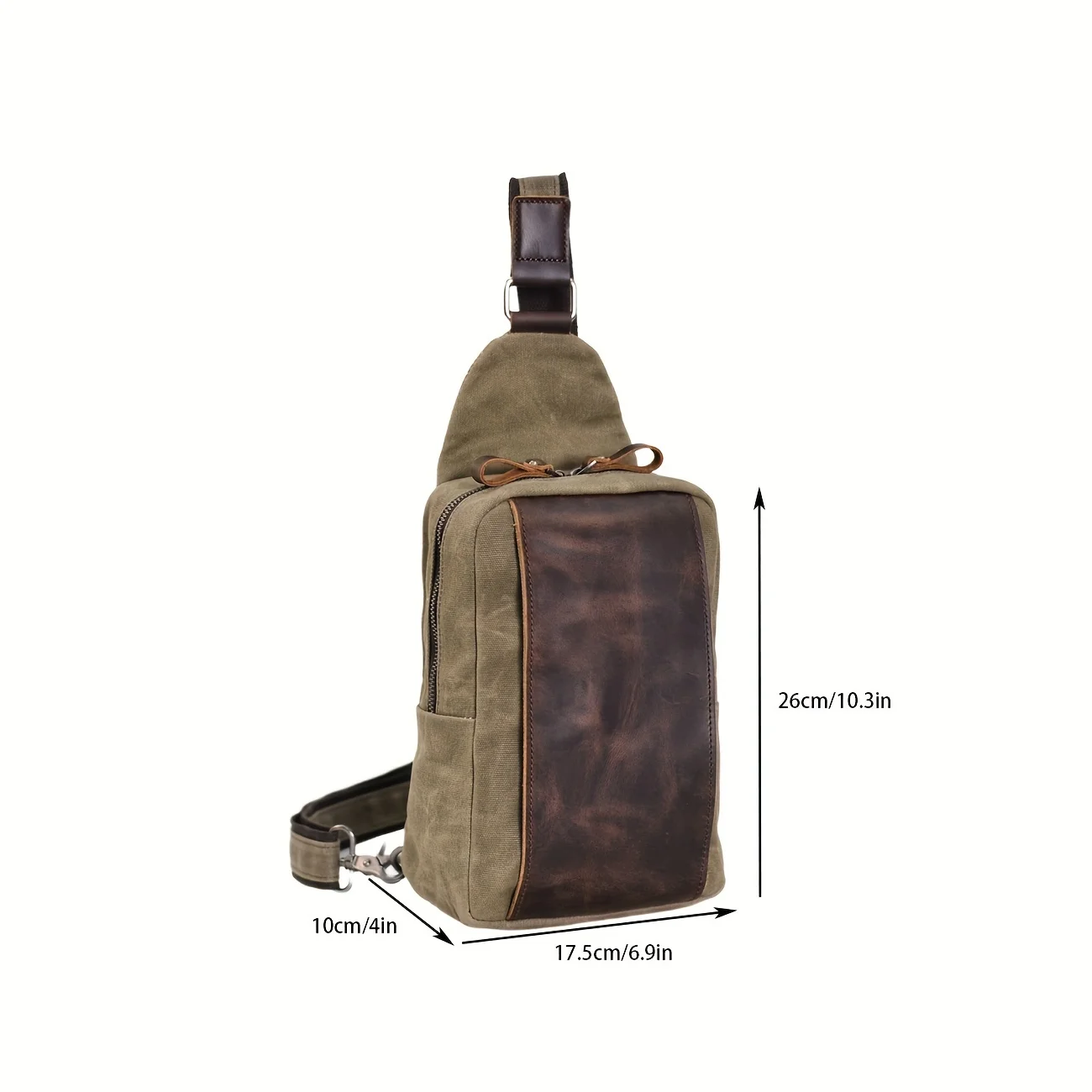 Casual Men's Vintage Waxed Can - Sling Backpack Shoulder 评论和价格