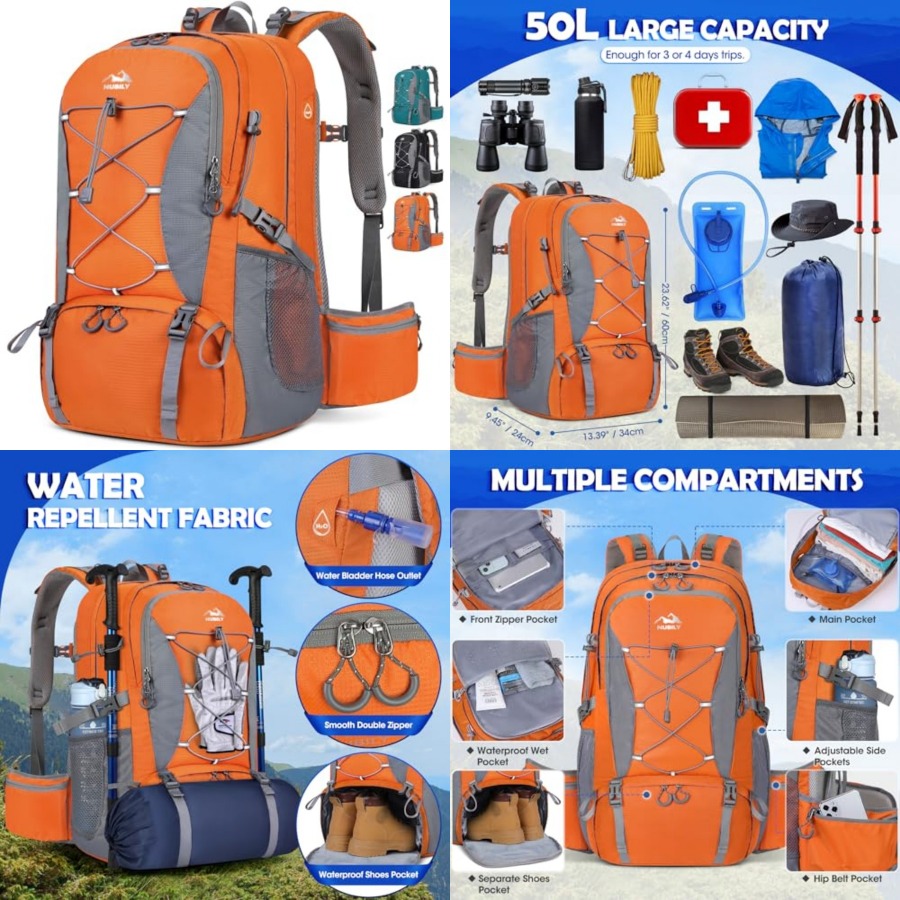 50L Hiking Backpack Waterproof - Hiking Backpack Waterproof 评论和价格