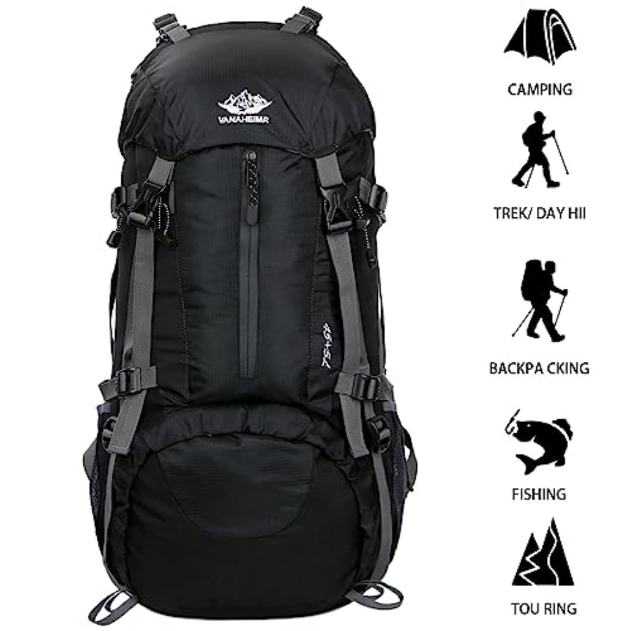 50L Hiking Backpack Men Campin - Rain Cover Backpack 评论和价格